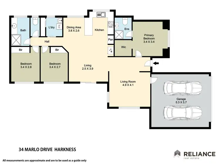 Floorplan of Homely house listing, 34 Marlo Drive, Harkness VIC 3337