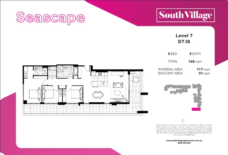 Floorplan of Homely apartment listing, 718/10 Village Place, Kirrawee NSW 2232