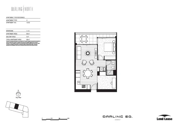 Floorplan of Homely apartment listing, 203/81 Harbour Street, Haymarket NSW 2000