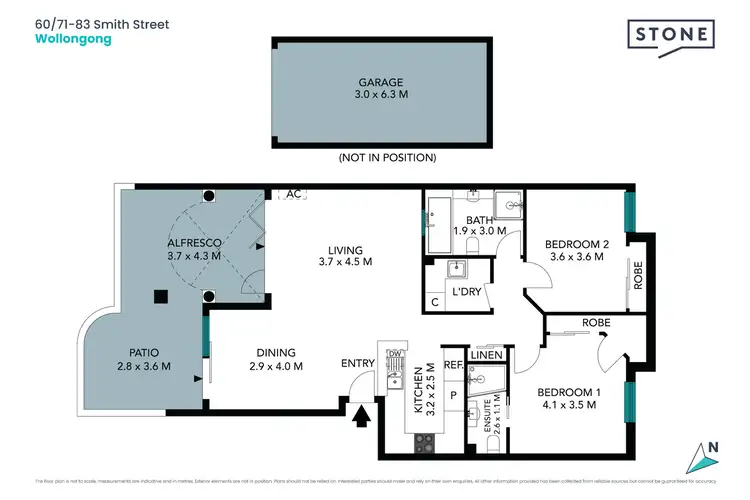 Floorplan of Homely apartment listing, 60/71-83 Smith Street, Wollongong NSW 2500