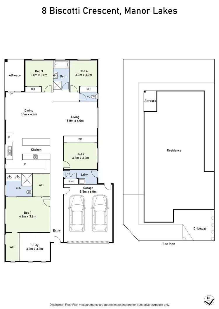 Floorplan of Homely house listing, 8 Biscotti Crescent, Manor Lakes VIC 3024