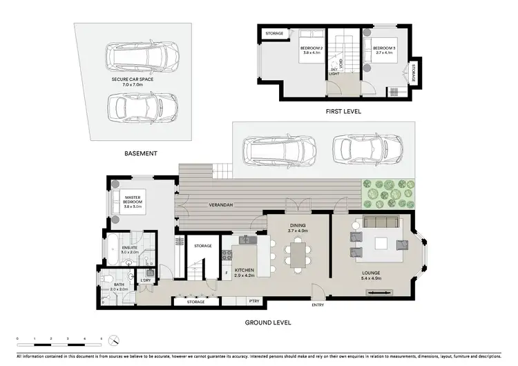 Floorplan of Homely townhouse listing, 6/15 Park Avenue, Gordon NSW 2072