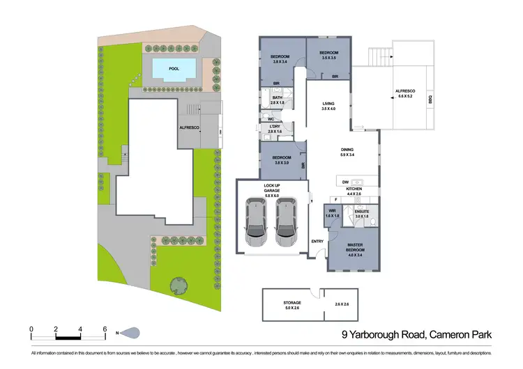 Floorplan of Homely house listing, 9 Yarborough Road, Cameron Park NSW 2285