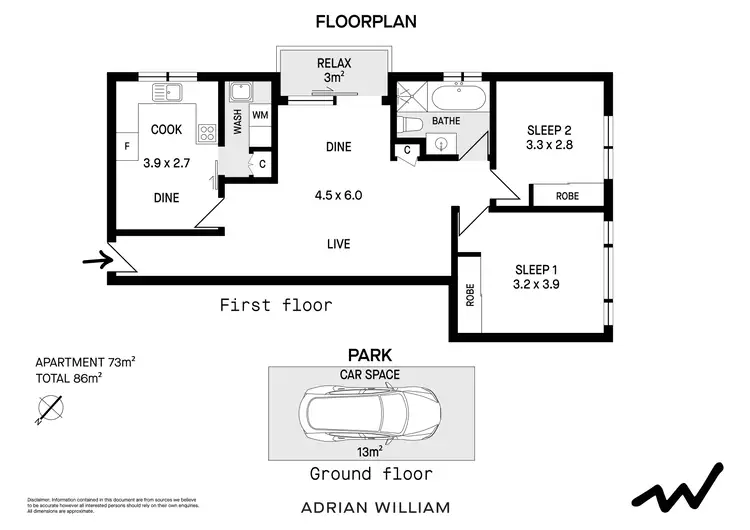 Floorplan of Homely apartment listing, 1/12 Keith Street, Dulwich Hill NSW 2203