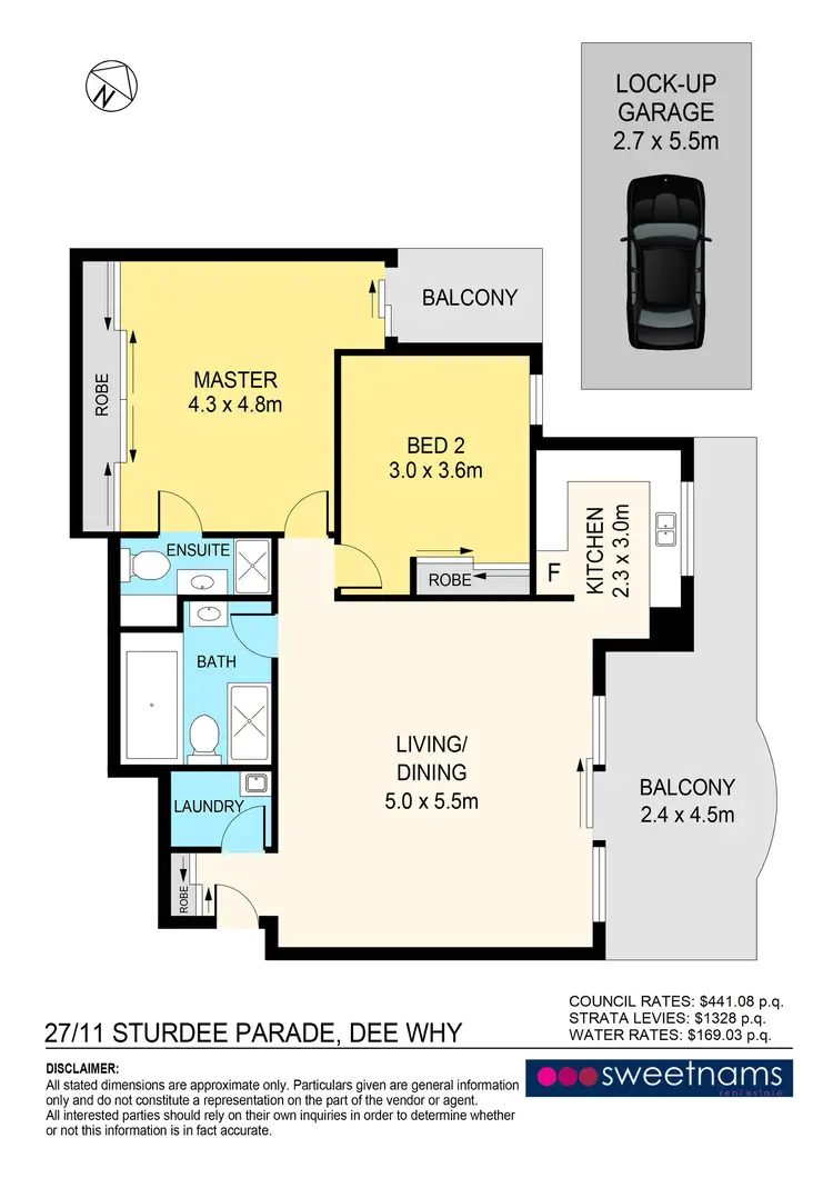 Floorplan of Homely apartment listing, 27/11 Sturdee Parade, Dee Why NSW 2099