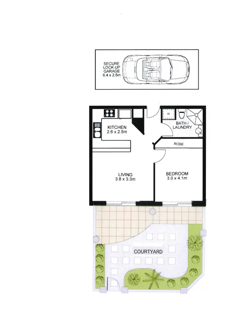 Floorplan of Homely apartment listing, Level G/106/450 Military Road, Mosman NSW 2088