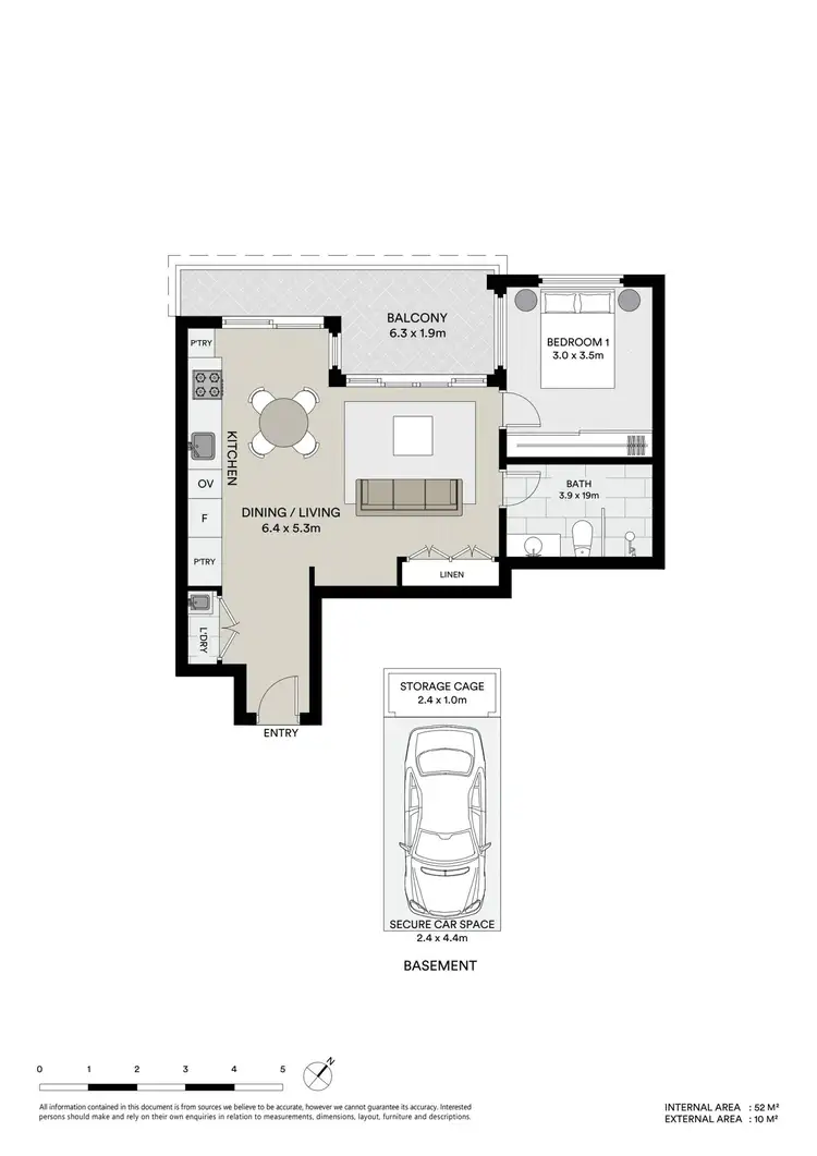Floorplan of Homely apartment listing, 408/8 St George Street, Gosford NSW 2250