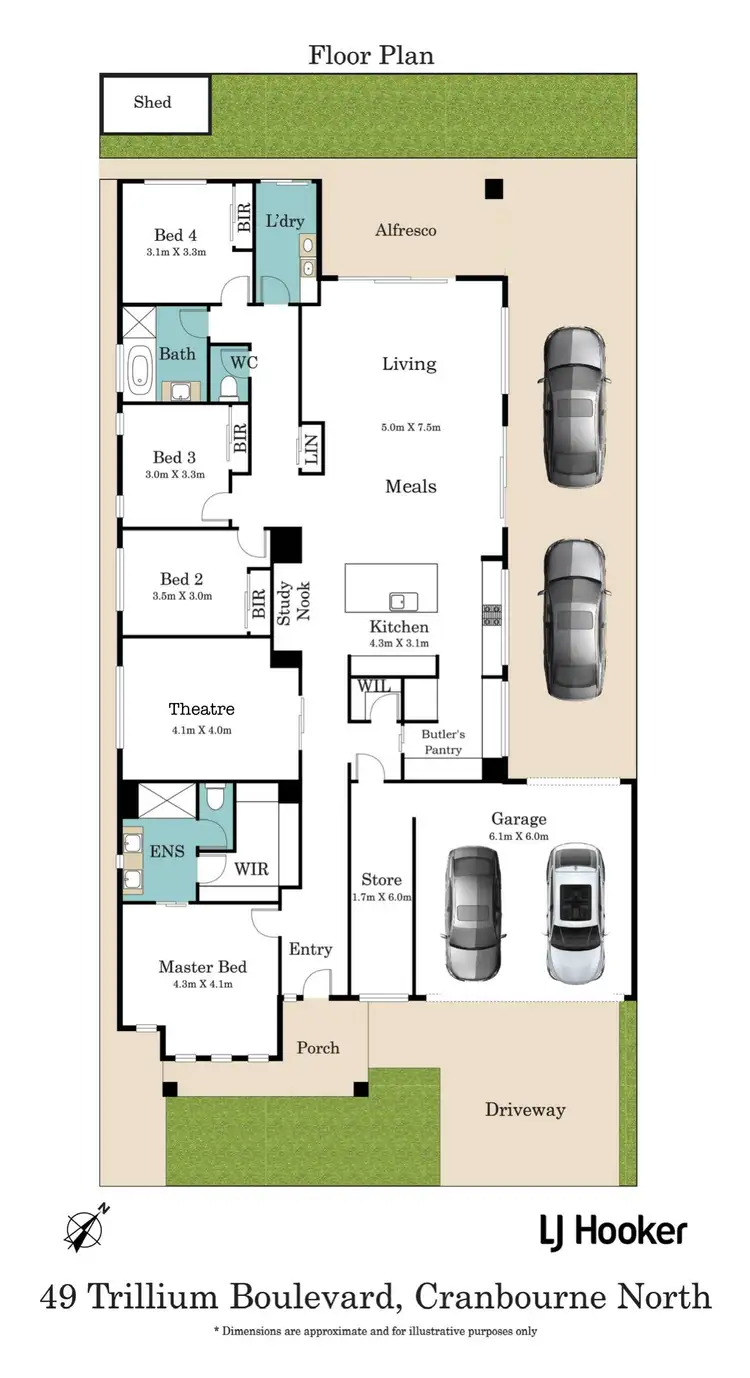 Floorplan of Homely house listing, 49 Trillium Boulevard, Cranbourne North VIC 3977