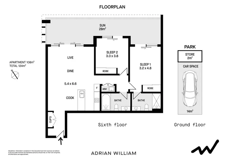 Floorplan of Homely apartment listing, 603/8 Reede Street, Turrella NSW 2205