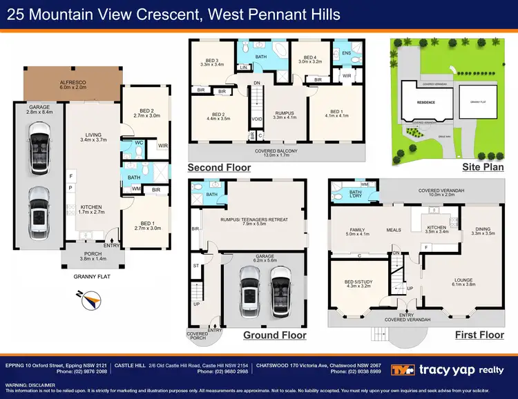 Floorplan of Homely house listing, 25 Mountain View Crest, West Pennant Hills NSW 2125