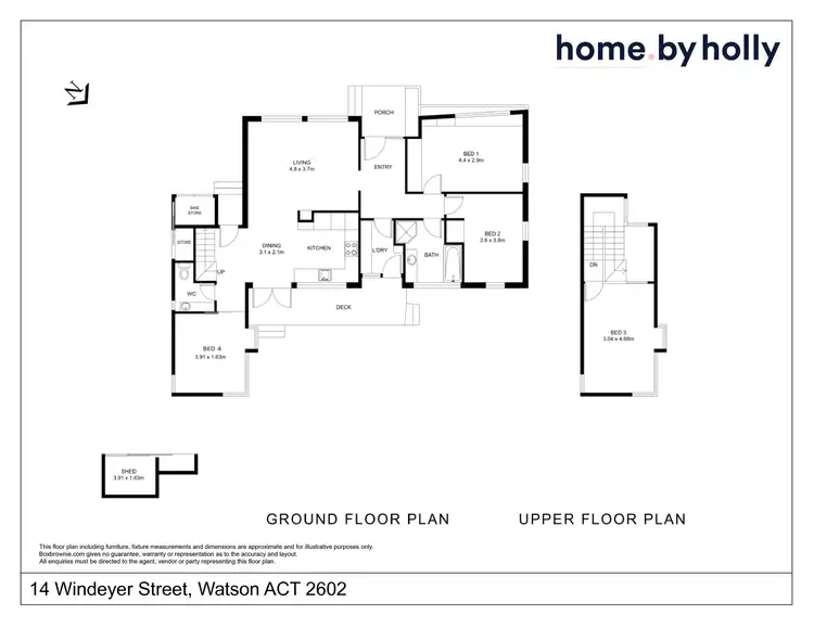 Floorplan of Homely house listing, 14 Windeyer Street, Watson ACT 2602