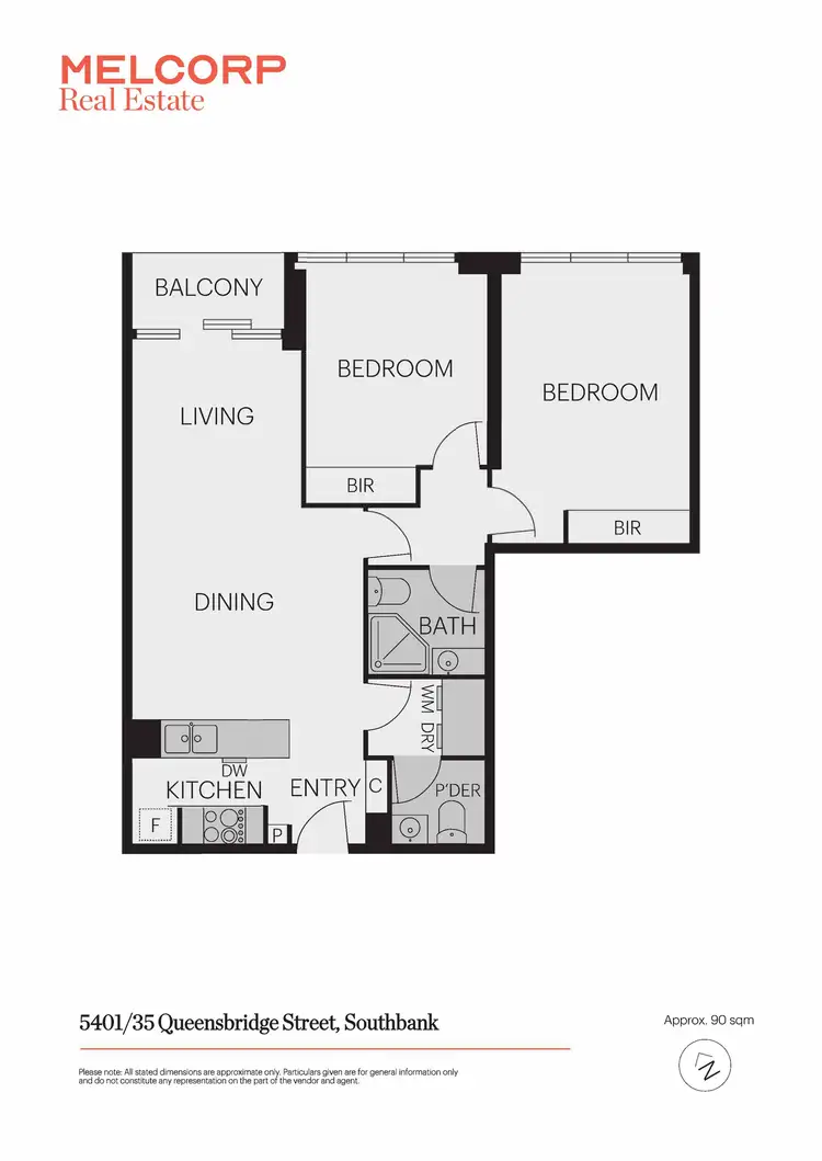 Floorplan of Homely apartment listing, 5401/35 Queensbridge Street, Southbank VIC 3006