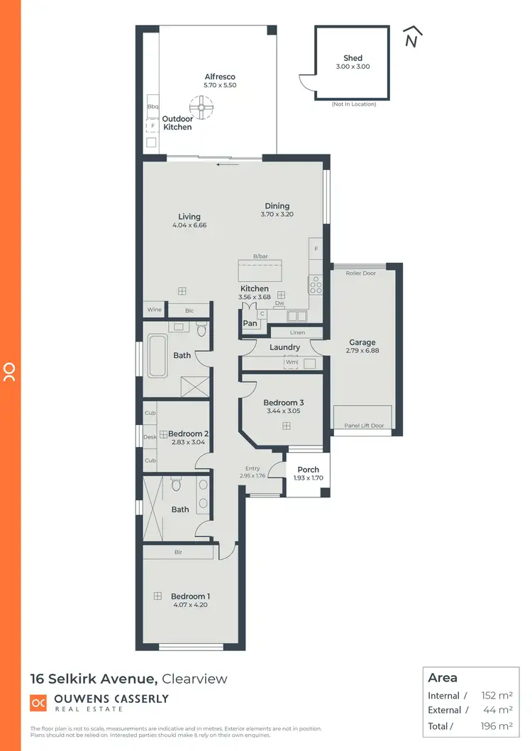 Floorplan of Homely house listing, 16 Selkirk Avenue, Clearview SA 5085