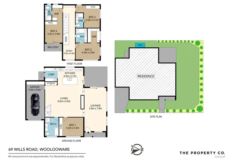 Floorplan of Homely semi-detached listing, 69 Wills Road, Woolooware NSW 2230