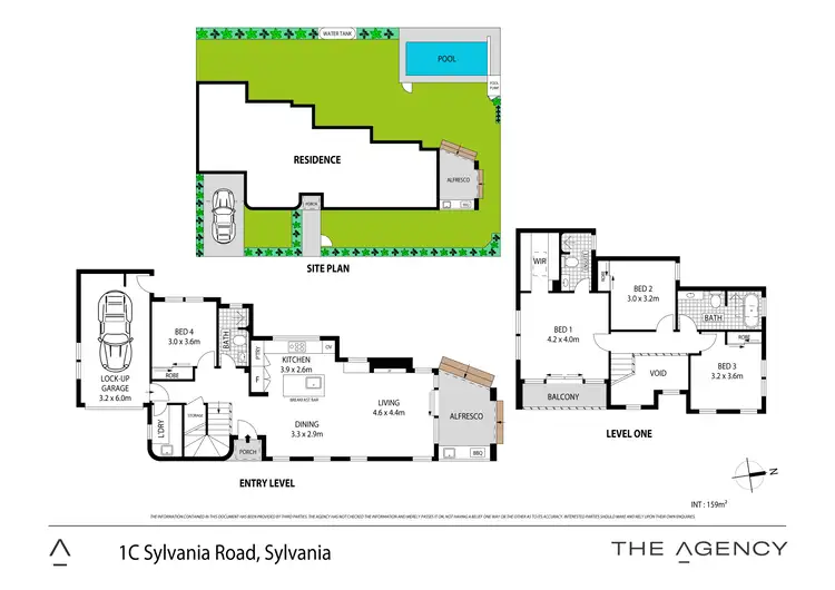 Floorplan of Homely semi-detached listing, 1c Sylvania Road, Sylvania NSW 2224