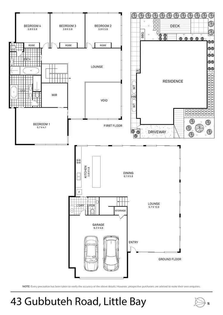 Floorplan of Homely house listing, 43 Gubbuteh Road, Little Bay NSW 2036