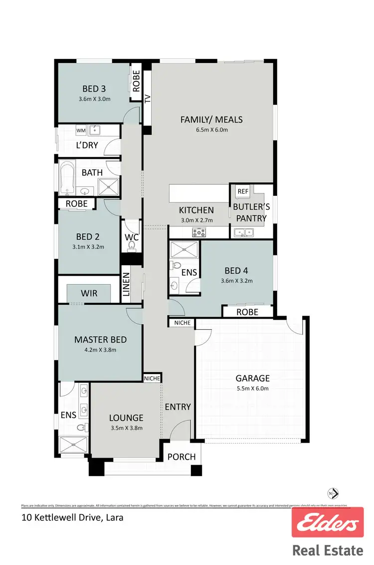 Floorplan of Homely house listing, 10 Kettlewell Drive, Lara VIC 3212