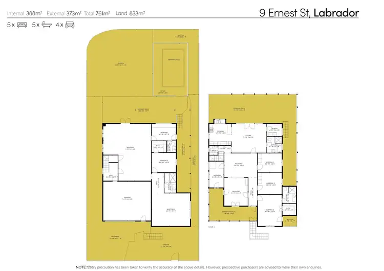 Floorplan of Homely house listing, 9-11 Ernest Street, Labrador QLD 4215