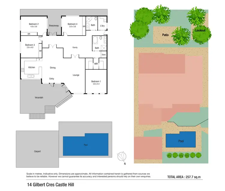 Floorplan of Homely house listing, 14 Gilbert Crescent, Castle Hill QLD 4810