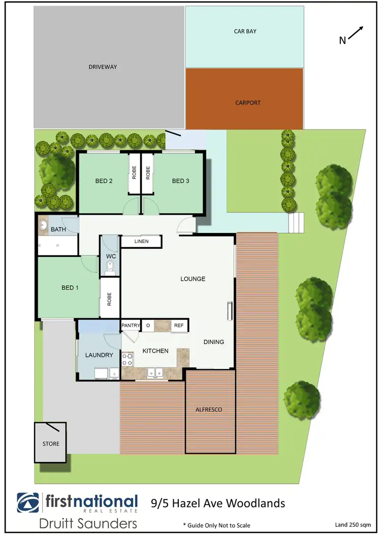 Floorplan of Homely villa listing, 9/5 Hazel Avenue, Woodlands WA 6018