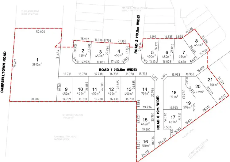 Floorplan of Homely land listing, LOT 14, 43B Campbelltown Road, Glenfield NSW 2167