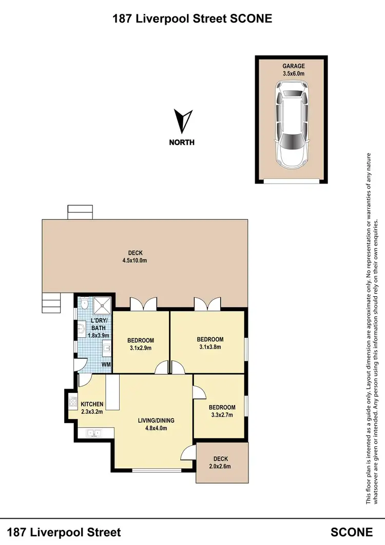 Floorplan of Homely house listing, 187 Liverpool Street, Scone NSW 2337