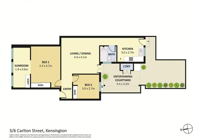 Floorplan of Homely apartment listing, 3/6 Carlton Street, Kensington NSW 2033