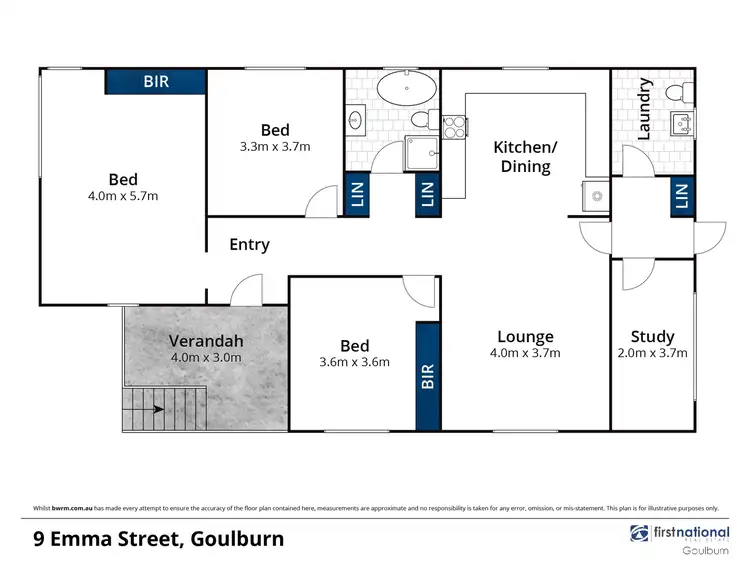 Floorplan of Homely house listing, 9 Emma Street, Goulburn NSW 2580