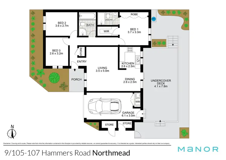 Floorplan of Homely villa listing, 9/105-107 Hammers Road, Northmead NSW 2152