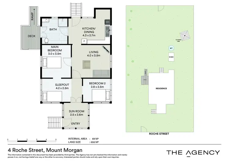 Floorplan of Homely house listing, 4 Roche Street, Mount Morgan QLD 4714