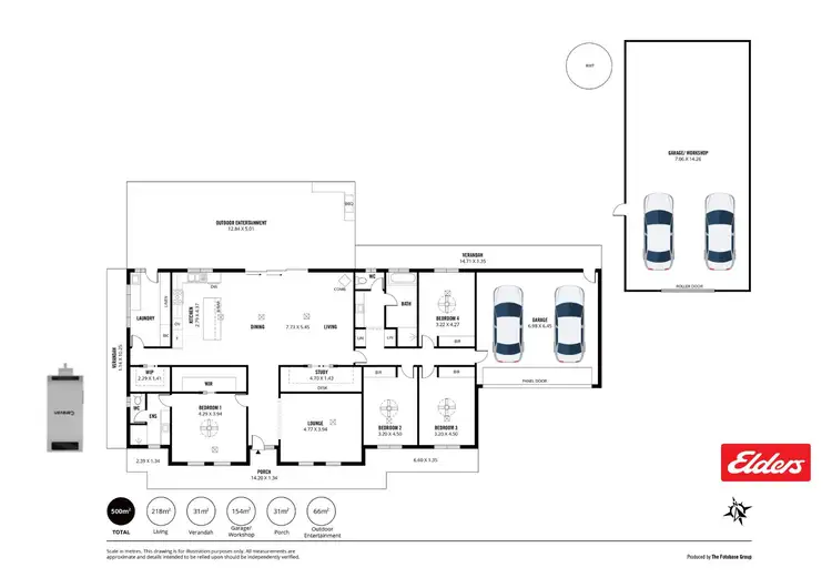 Floorplan of Homely house listing, 2 Marr Court, Williamstown SA 5351