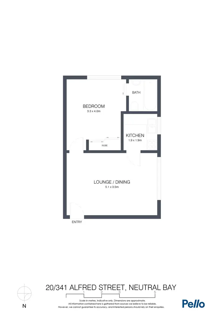 Floorplan of Homely apartment listing, 20/341 Alfred Street, Neutral Bay NSW 2089
