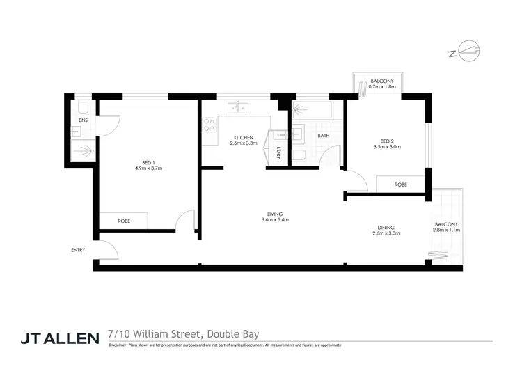 Floorplan of Homely apartment listing, 7/10 William Street, Double Bay NSW 2028