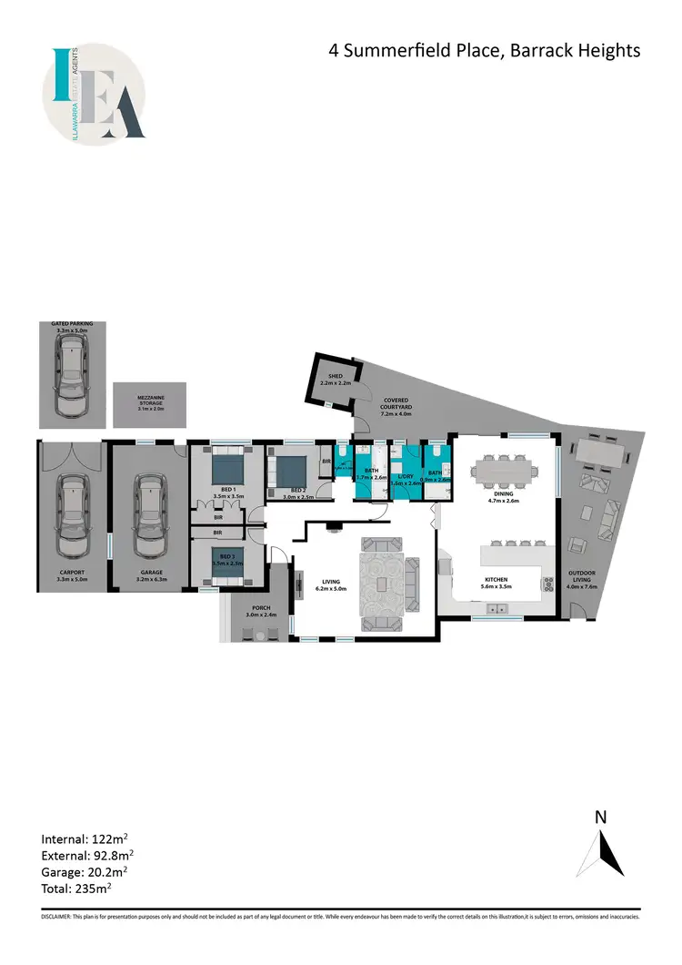 Floorplan of Homely house listing, 4 Summerfield Place, Barrack Heights NSW 2528