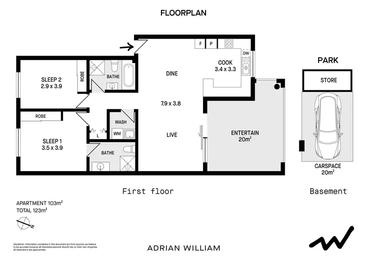 Floorplan of Homely apartment listing, 21/54-58 Sixth Avenue, Campsie NSW 2194
