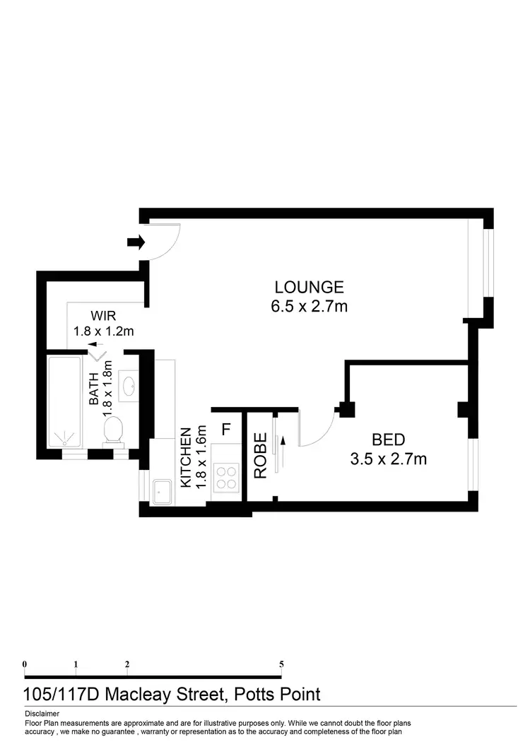 Floorplan of Homely apartment listing, 105/117d Macleay Street, Potts Point NSW 2011