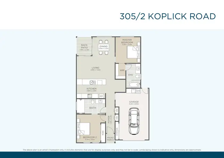 Floorplan of Homely retirement listing, 305/2 Koplick Road, Chambers Flat QLD 4133