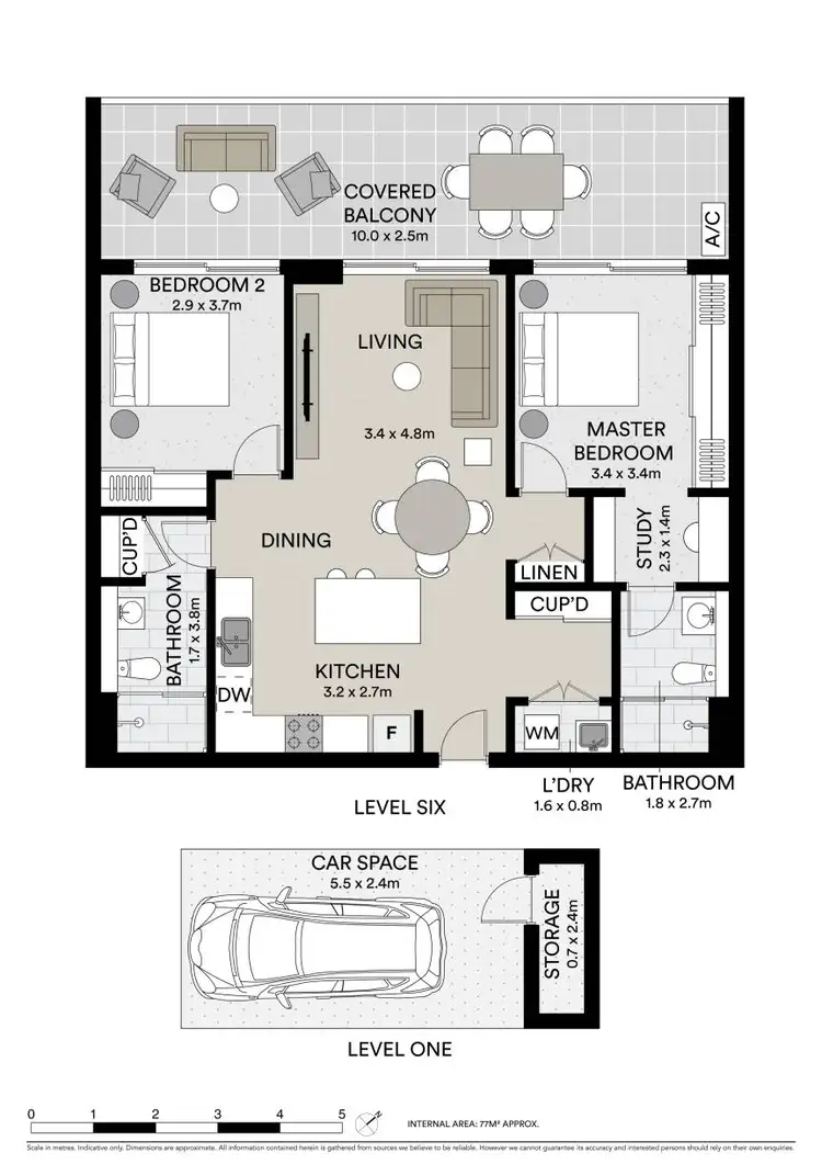 Floorplan of Homely unit listing, 634/21 Marine Parade, Wentworth Point NSW 2127