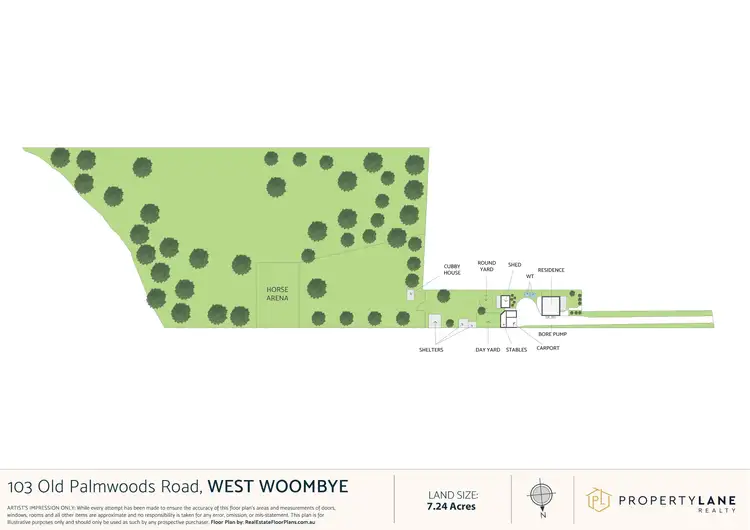 Floorplan of Homely rural property listing, 103 Old Palmwoods Road, West Woombye QLD 4559