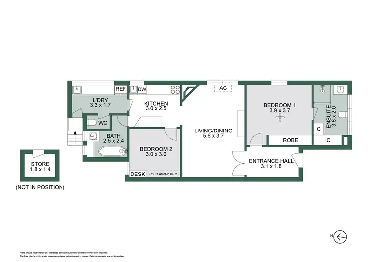Floorplan of Homely apartment listing, 4/88 Blessington Street, St Kilda VIC 3182
