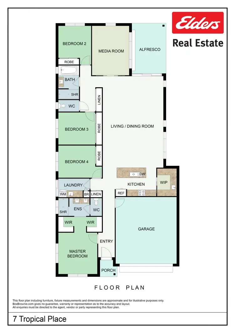 Floorplan of Homely house listing, 7 Tropical Place, Hidden Valley QLD 4703