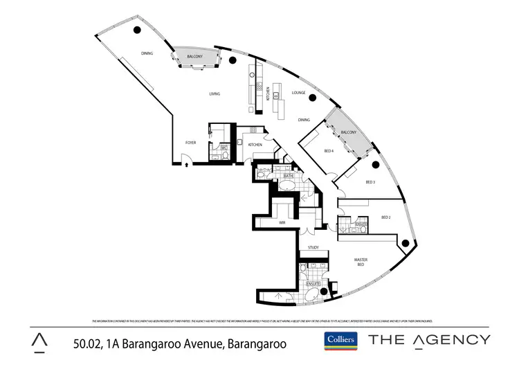 Floorplan of Homely apartment listing, 5002/1A Barangaroo Avenue, Barangaroo NSW 2000