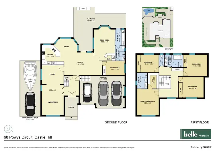 Floorplan of Homely house listing, 68 Powys Circuit, Castle Hill NSW 2154