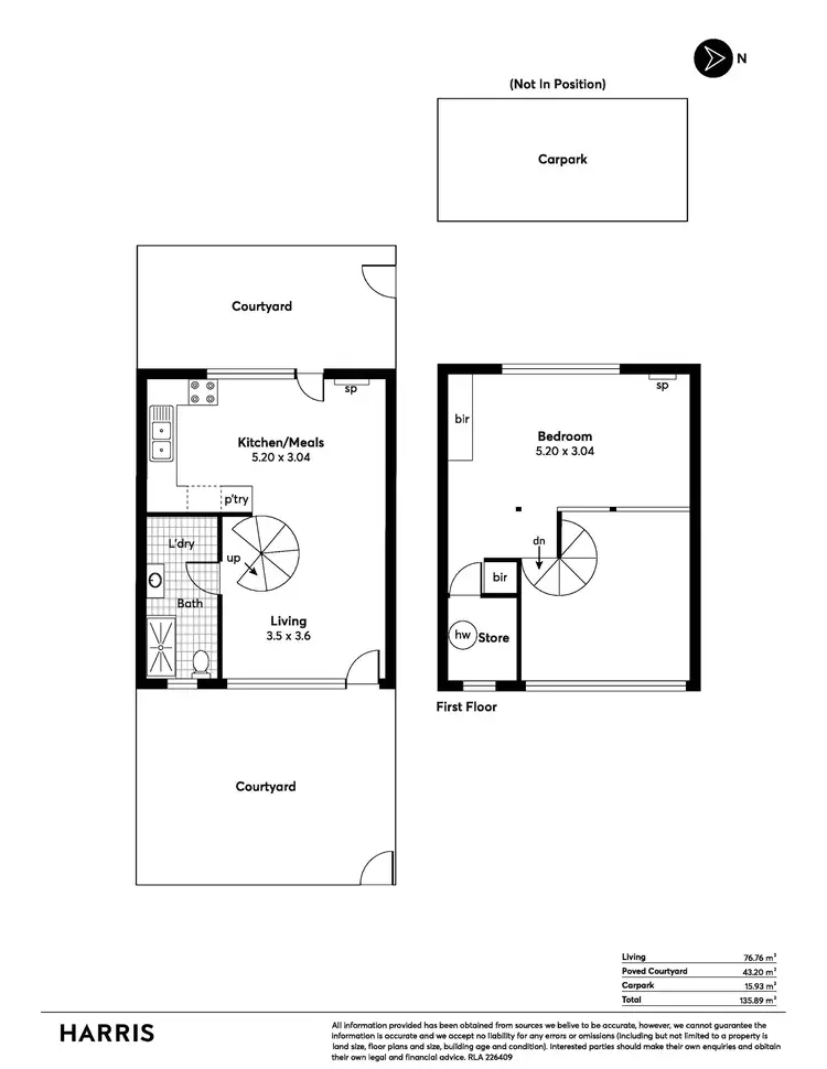Floorplan of Homely unit listing, 1/177 Childers Street, North Adelaide SA 5006