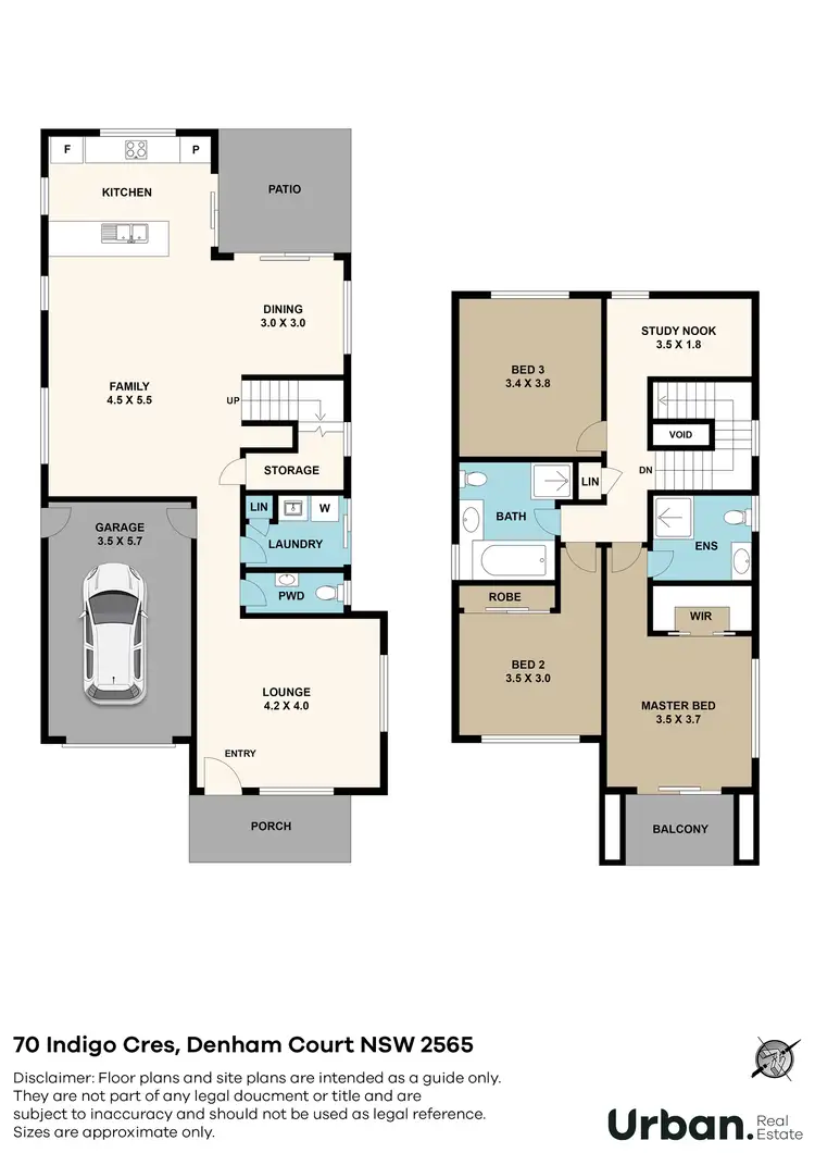Floorplan of Homely house listing, 70 Indigo Crescent, Denham Court NSW 2565