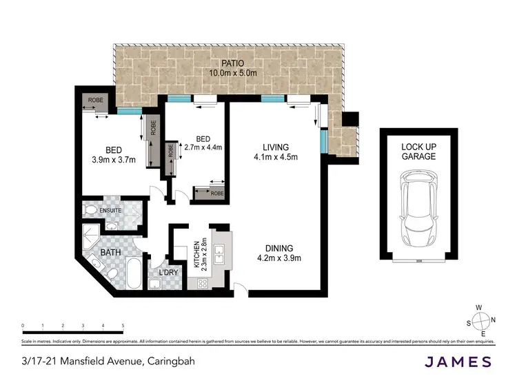 Floorplan of Homely apartment listing, 3/17-21 Mansfield Avenue, Caringbah NSW 2229