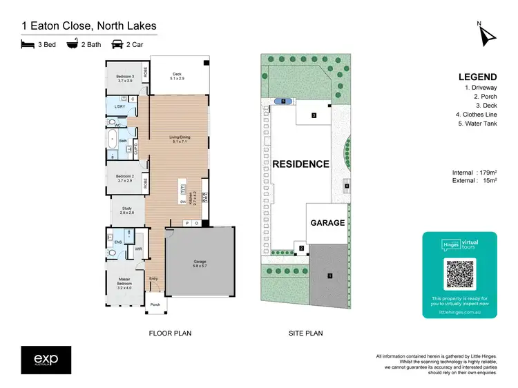 Floorplan of Homely house listing, 1 Eaton Close, North Lakes QLD 4509