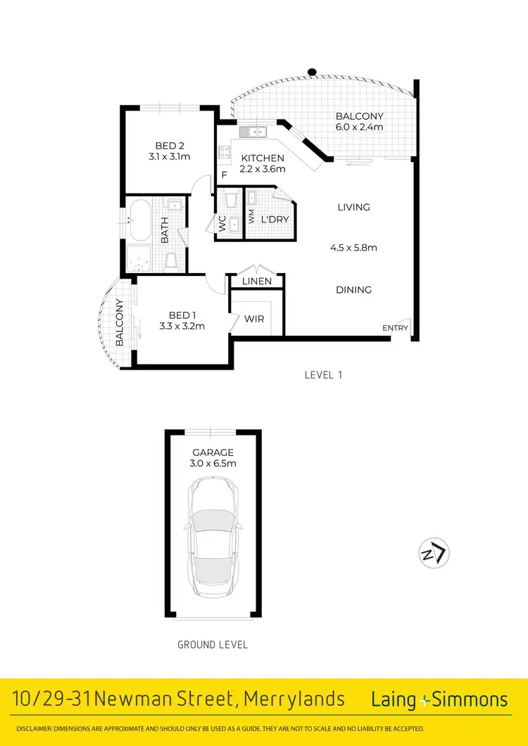 Floorplan of Homely unit listing, 10/29-31 Newman Street, Merrylands NSW 2160