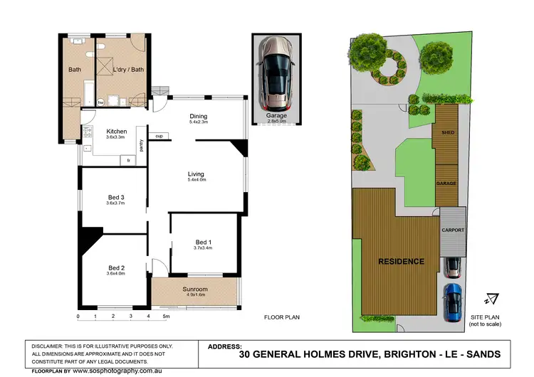 Floorplan of Homely house listing, 30 General Holmes Drive, Brighton-Le-Sands NSW 2216