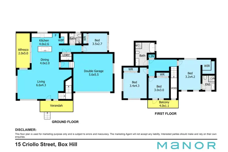 Floorplan of Homely house listing, 15 Criollo Street, Box Hill NSW 2765